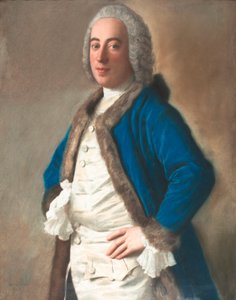 ジェノヴァの商人、ムッシュールボエールの肖像 作： Jean Étienne Liotard
